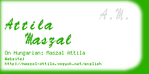 attila maszal business card